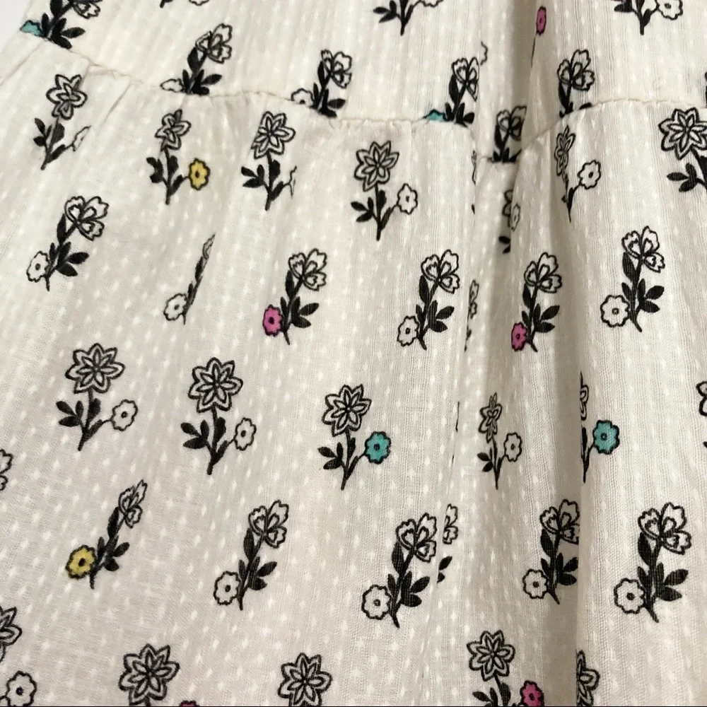 GAP Toddler Prairie Floral Tiered Cotton Dress Girls 12 18 Months